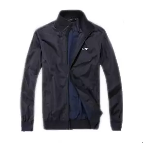 emporio armani veste man aj zipper blue